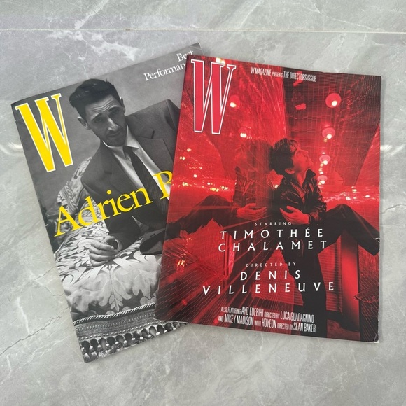 W 2 Magazine Bundle - Timothee Chalamet And Adrien Brody - Picture 2 of 11